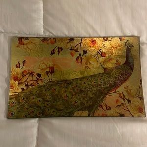 Decorative peacock dish